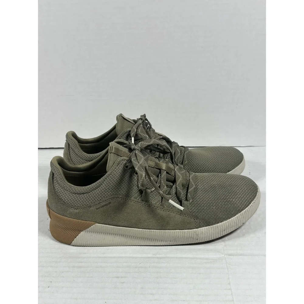 Sorel Out N About Plus Low Waterproof‎ Sneakers Sage Green Womens 10 NL4090-365